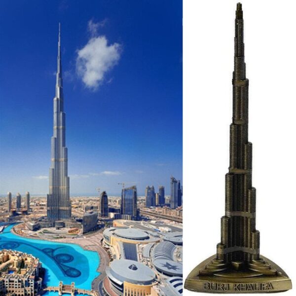 Burj Khalifa Model Antique Famous Monuments Statue Model Figurine Burj Khalifa Decoration - Image 5