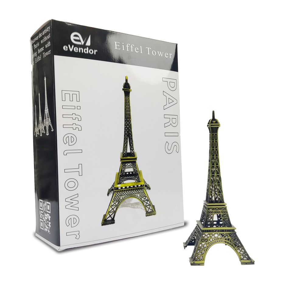 Metal Eiffel Tower Famous Landmark Building 4 inch 6 inch 9 inch Sizes | Paris Eiffel Tower Metal Statue For Home & Office Decoration