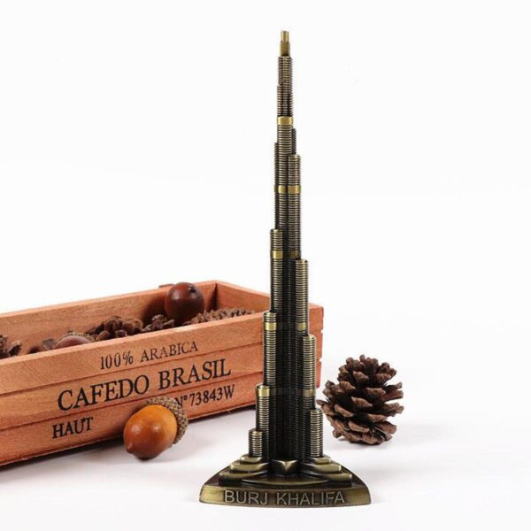 Burj Khalifa Model Antique Famous Monuments Statue Model Figurine Burj Khalifa Decoration - Image 4