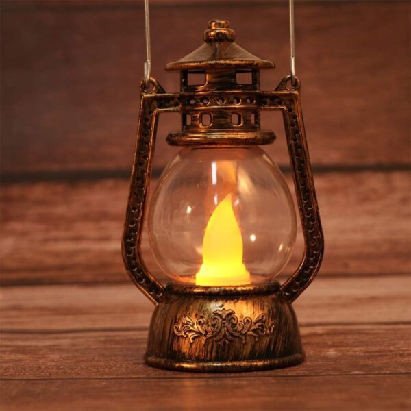 Premium Decorative Lantern with Realistic Flame Effect | Pumpkin Style LED Camping Light for Home, Party, Bar & Kids Events | Castle-Themed Candlelight Lantern for Indoor & Outdoor Decor